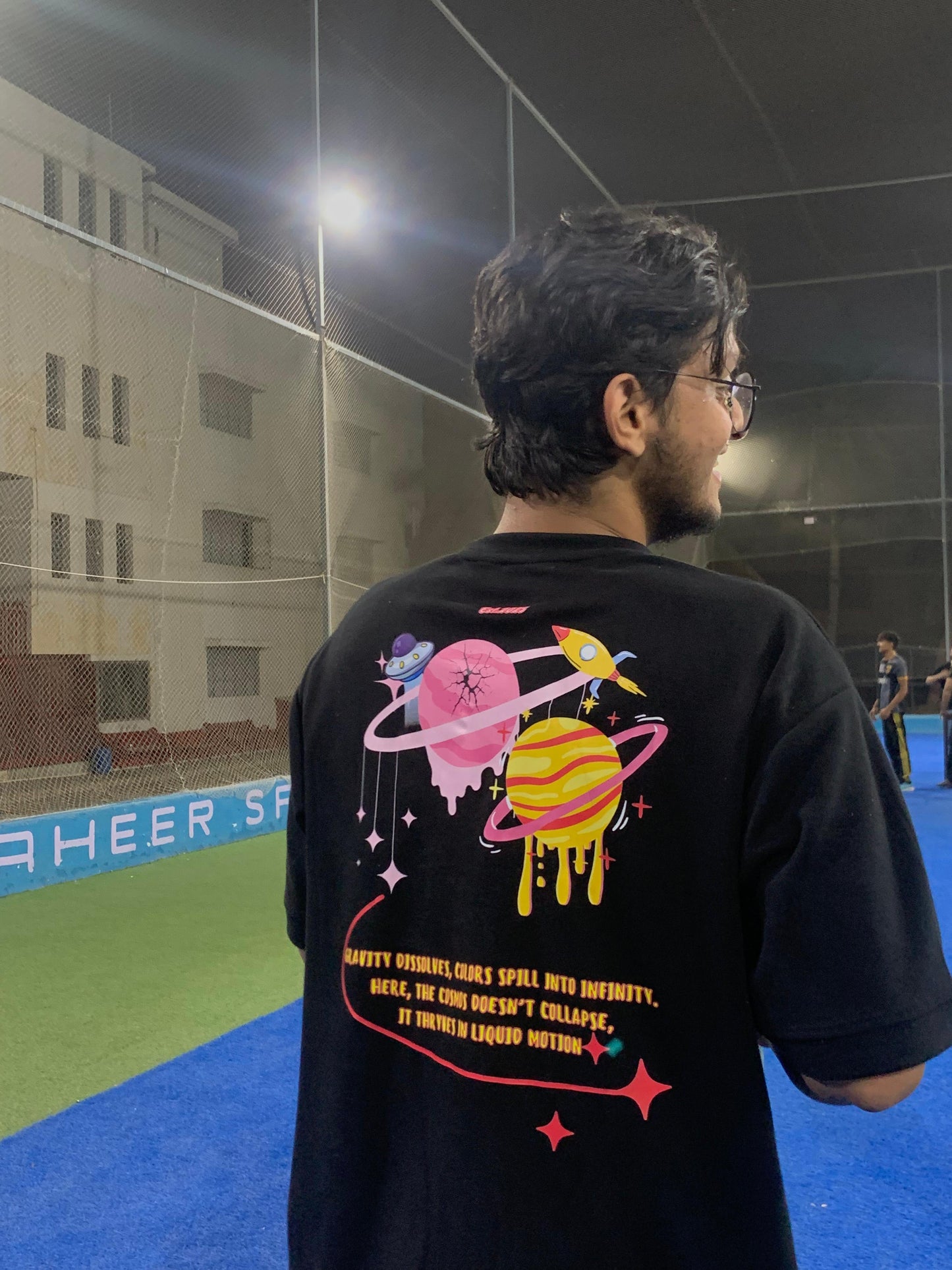 Liquid Cosmos Oversized Tee